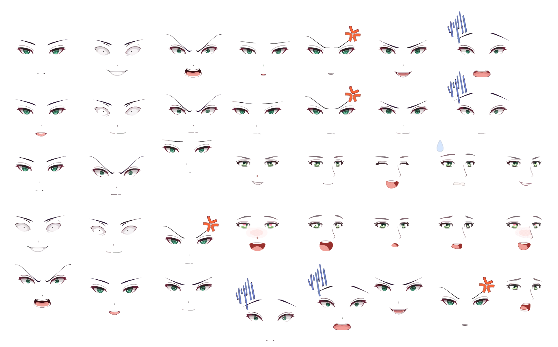 高质量女性表情2